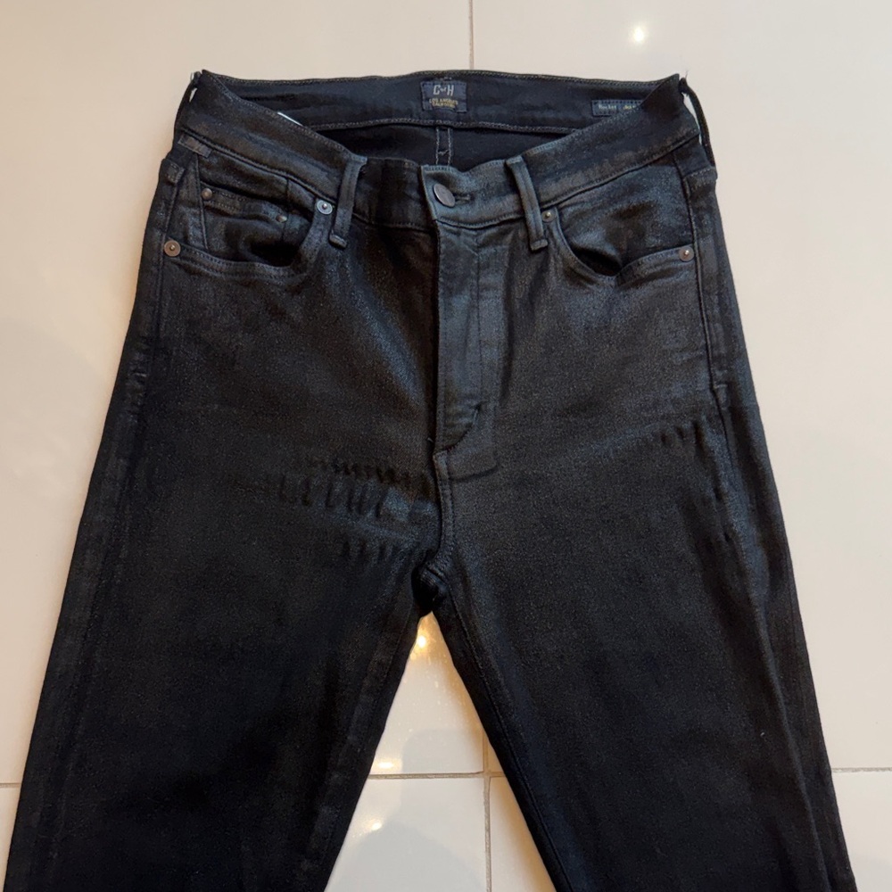 ***Citizens of Humanity Pleather look Black Skinny Jeans